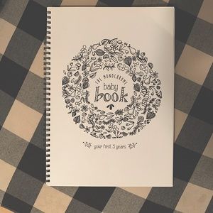 Monochrome Baby Book- you can color in it!